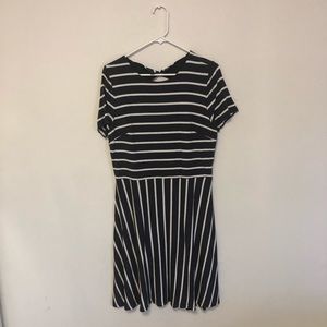 Striped Loft Dress Missing Button